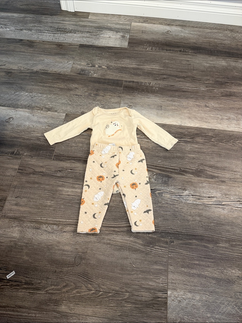 Lila & Jack Baby Halloween Set - Cream & Orange